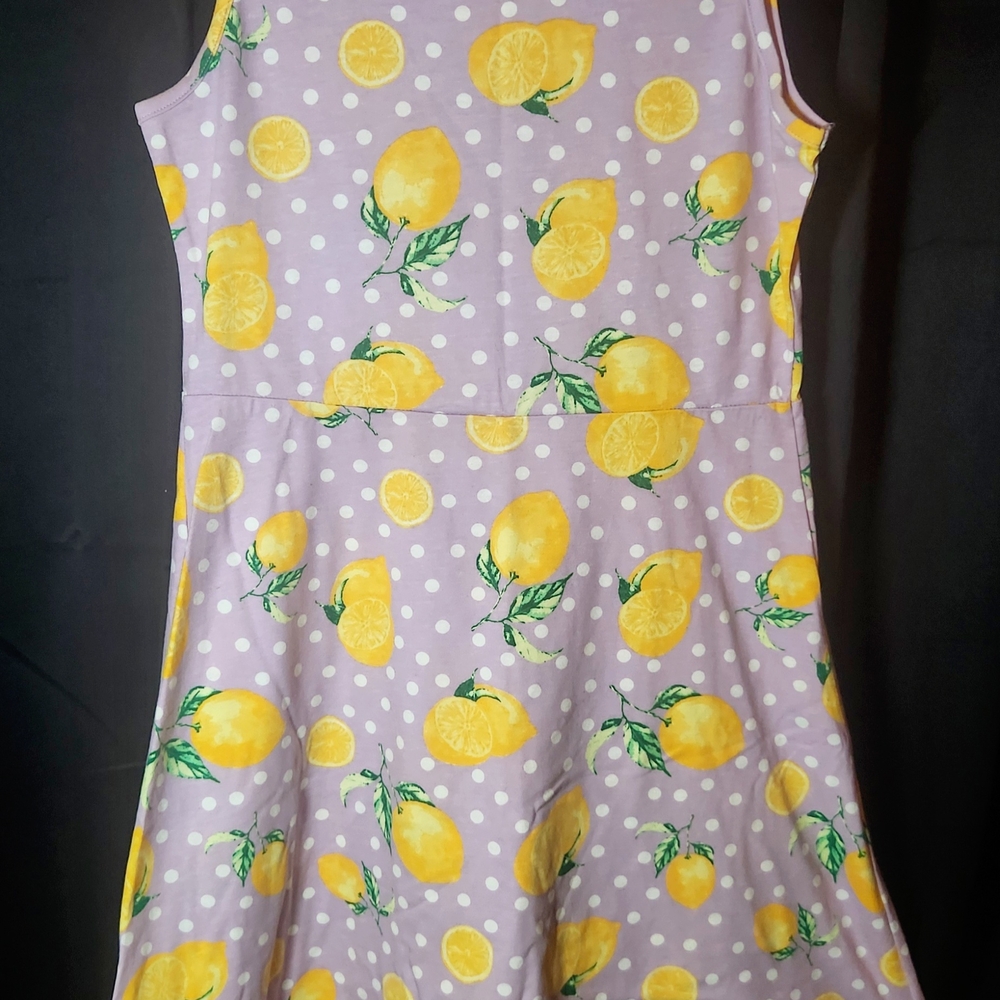 Wonder Nation Purple Lemon Print Top